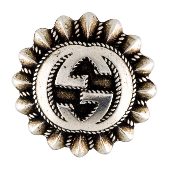 GUCCI FLOWER PIN 925 STERLING AUTHENTIC  BOX BAG EUC - Picture 7 of 8